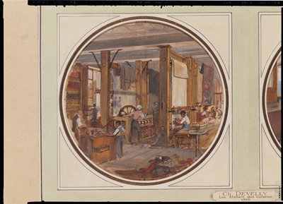 The Gobelins Workshop, 1840 by Jean Charles Develly